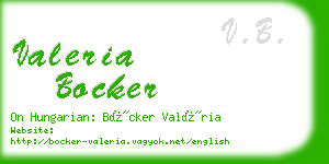valeria bocker business card